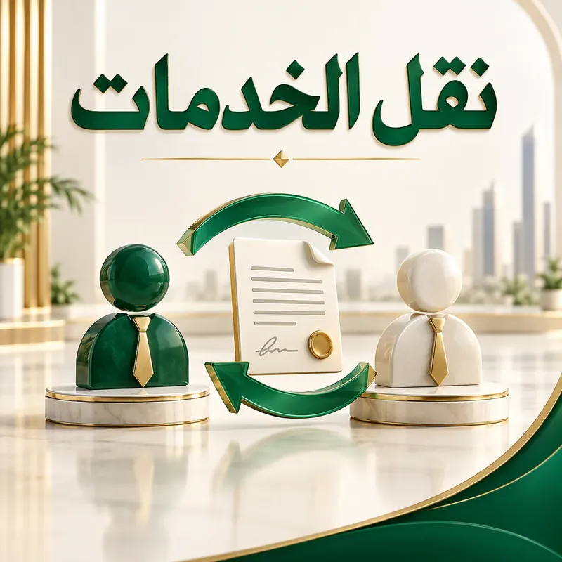 نقل الخدمات: طرفا تعاقد ووثيقة وأسهم انتقال